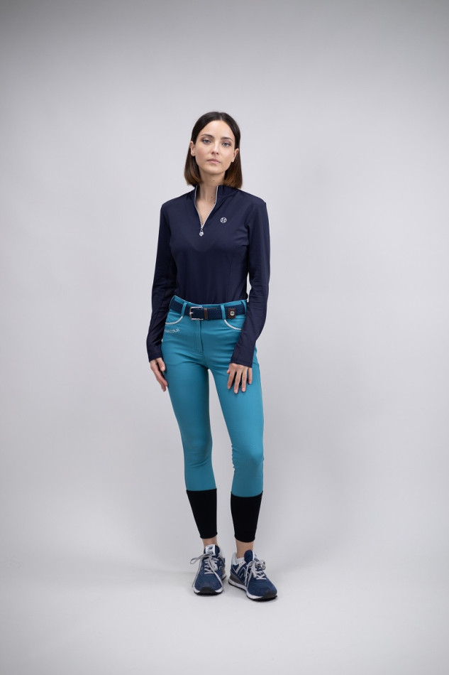 Pantalón de equitación Jaltika Fix System Grip - DuckBlue Pantalón de equitación Jaltika Fix System Grip - DuckBlue