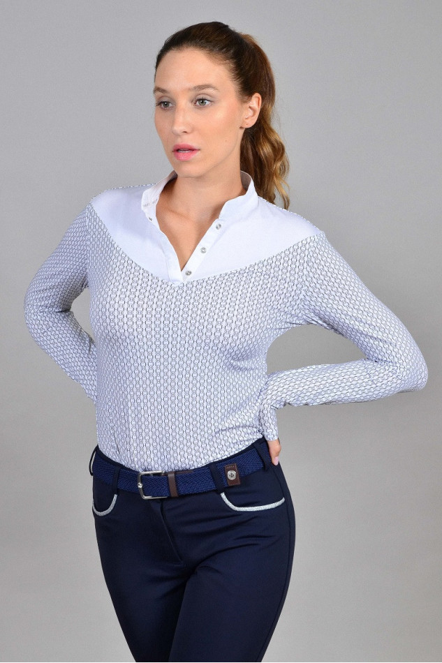 Cognac Woman LS Competition polo Winter 22
