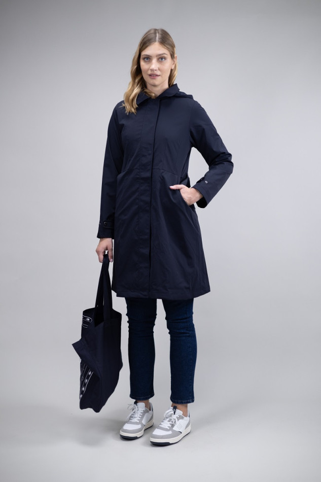 Tweeta lange trenchcoat