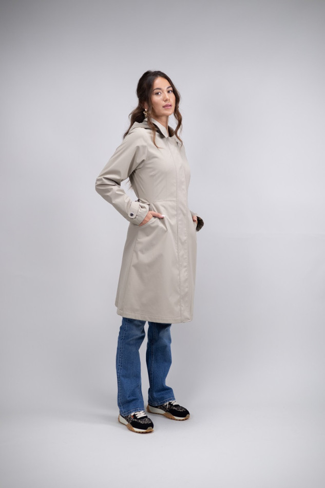 Tweeta lange trenchcoat