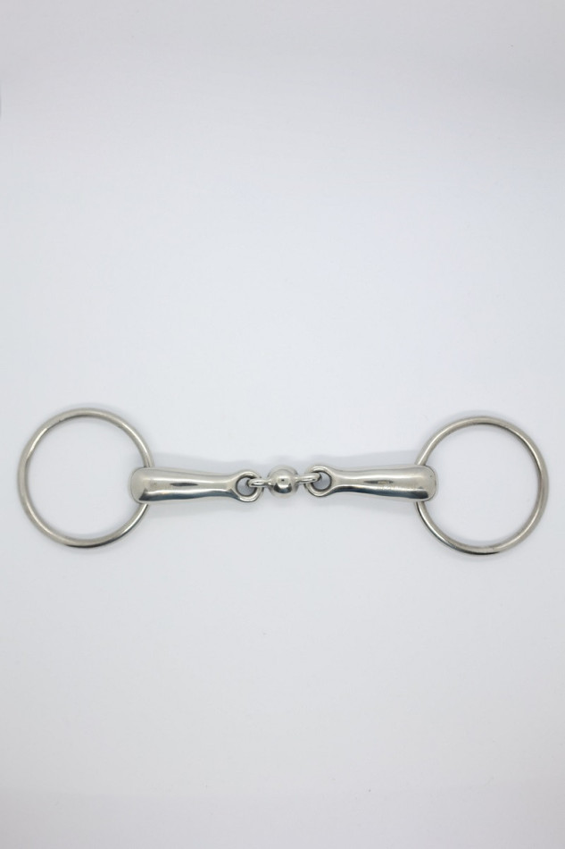 Mors simple double brisure lien boule 20mm Mors simple double brisure lien boule 20mm