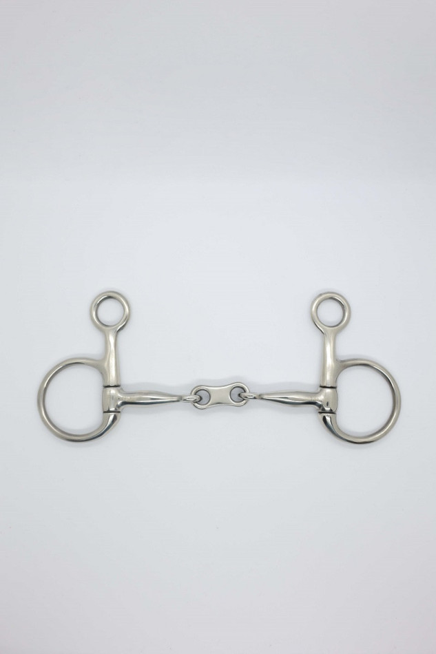 Morso Baucher doppio snaffle 11 mm maglia piatta