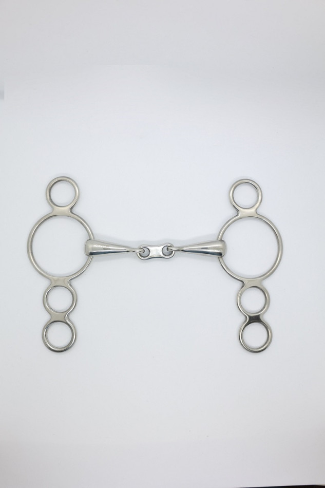 Mors Pessoa 3 anillos doble puente plano 18mm